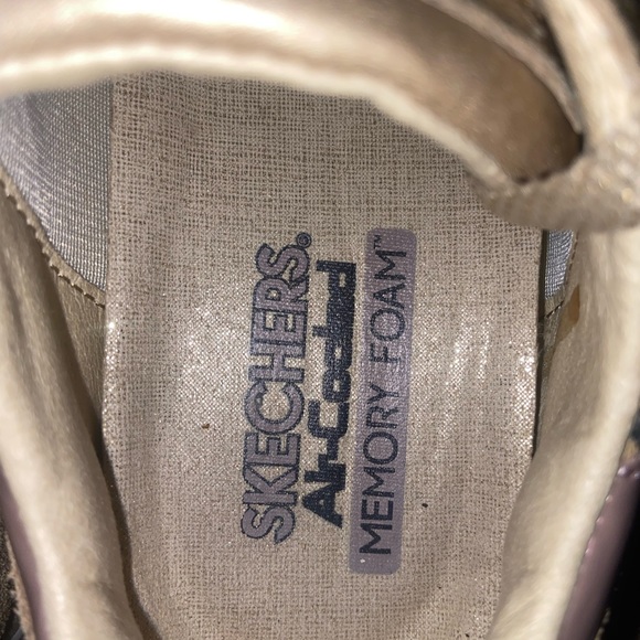 Skechers Womens Leopard Love Glitter , Suede Textiles size 7.5.    (R) - Picture 7 of 14